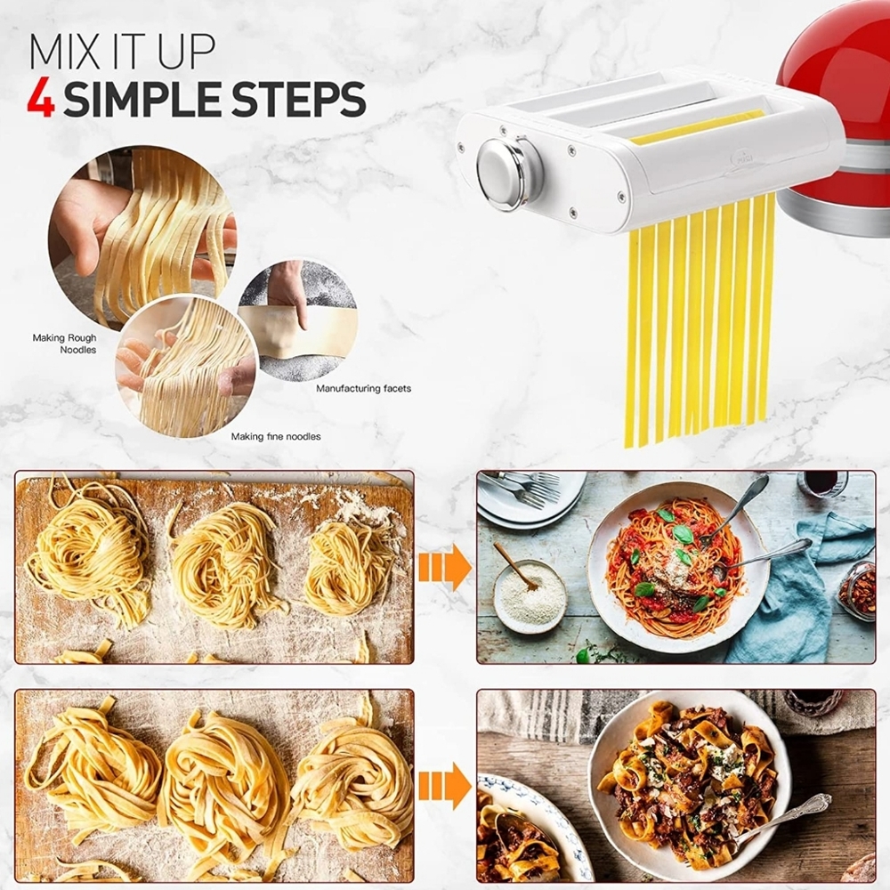 Antree Pasta Maker Attachment 3 in 1 Set for KitchenAid Stand Mixers New - Picture 6 of 6